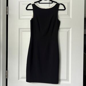 H&M Black Sleeveless Dress with White Cutout Back NWT